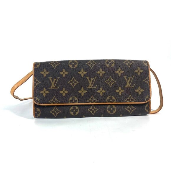 LOUIS VUITTON M51852 Monogram Pochette-Twin GM 2WAY Clutch bag Shoulder Bag - Picture 1 of 16